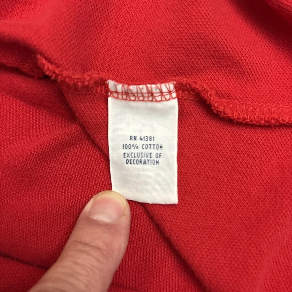 Polo Ralph Lauren Custom Fit Big Pony Polo Shirt Mens 2XL Red Flag Logo